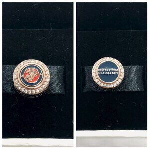 🦋🐯Pandora USMC U.S. Marines Military Exclusive Moments Button Charm
